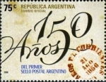 Stamps Argentina -  150th Anniversary of the First Argentine postage stamp