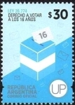 Sellos de America - Argentina -  Ley 26.774 Derecho a votar a los 16 años