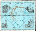 Stamps Argentina -  100 years of La Plata