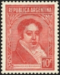 Stamps : America : Argentina :  Bernardino Rivadavia (1780~1845)