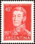 Stamps : America : Argentina :  José Francisco de San Martín (1778-1850)
