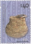Stamps Argentina -  Basket - Selk'nam culture