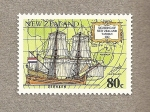 Stamps New Zealand -  Avistamientos marinos