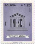 Stamps Bolivia -  Conmemoracion del XX Aniversario de la UNESCO