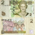 monedas del Mundo : Oceania : Fiji :  Fiji 2 Dollars 2007 P-109a