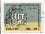 Stamps Bolivia -  Centenario de la Union Internacional de Telecomunicacion