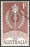 Stamps : Oceania : Australia :  Colombo Plan, phosphor paper