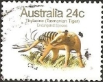 Stamps Australia -  Thylacine (Thylacinus cyanocephalus)