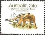 Stamps Australia -  Thylacine (Thylacinus cyanocephalus)