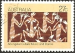Stamps Australia -  Painting
