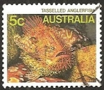 Stamps Australia -  Tasselled Anglerfish (Rhycherus filamentosus)