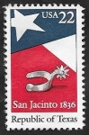 Stamps United States -  1621 - 150 Anivº de la República de Texas