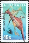 Stamps Australia -  Weedy Seadragon (Phyllopteryx taeniolatus)