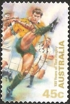 Stamps Australia -  Kicking Ball