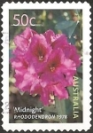 Stamps Australia -  Midnight Rhododendron