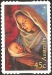 Stamps Australia -  Mary & Jesus