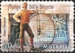 Stamps Australia -  Mulga Bill's Bicycle