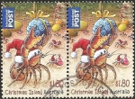 Sellos de Oceania - Australia -  Crab carrying Christmas Gift (Chritmas Island)