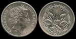 monedas del Mundo : Oceania : Australia :  Australia: 5 Cents (Echidna) 2004 km401