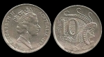 monedas del Mundo : Oceania : Australia :  Australia: 10 Cents 1990 km81