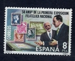 Stamps Spain -  50 Aniv.Exposicion filatelica nacional
