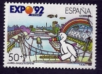 Stamps Spain -  Exposicion universal Sevilla 92