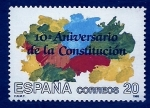 Stamps Spain -  10 Aniv.de la constitucion