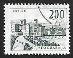 Stamps : Europe : Yugoslavia :  Vardar Bridge at Skopje