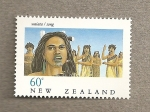 Sellos de Oceania - Nueva Zelanda -  Maories