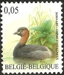 Stamps : Europe : Belgium :  Little Grebe (Tachybaptus ruficollis)