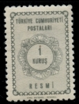 Stamps : Asia : Turkey :  TURQUIA_SCOTT O89.01 $0.2