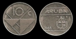 monedas del Mundo : Europa : Holanda :  ARUBA 10 Cents 1988 km2