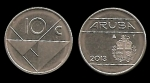 monedas del Mundo : Europa : Holanda :  ARUBA 10 Cents 2013 km2