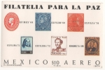 Stamps Mexico -  HOJA SOUVENIR -FILATELIA PARA LA PAZ