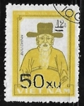 Stamps Vietnam -  Retrato de Nguyen Trai (heroe nacional)