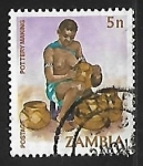 Stamps Zambia -  Alfarero