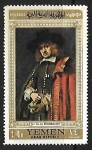 Stamps Yemen -  Jan Six by Rembrandt