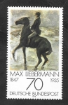 Sellos de Europa - Alemania -  838 - Impresionista alemán, Jinete en la playa de Max Liebermann