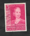 Stamps : America : Argentina :  545 a - 2º Anivº de la muerte de Eva Perón 