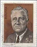 Stamps Bolivia -  Homenaje al presidente Franklin D. Roosevelt