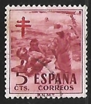 Stamps Spain -  Pro-tuberculosis - Cruces y niños