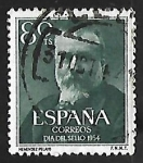 Stamps Spain -  Marcelino Menendez y Pelayo