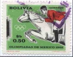 Sellos de America - Bolivia -  Conmemoracion de la XIX Olimpiada realizada en Mexico