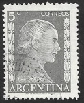 Stamps Argentina -  518 - María Eva Duarte de Perón, Evita Perón