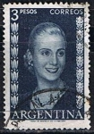 Stamps Argentina -  528 - María Eva Duarte de Perón, Evita Perón