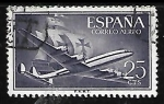 Sellos de Europa - Espaa -  Superconstellation and 'Santa Maria'