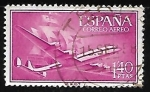 Stamps Spain -  Superconstellation and 'Santa Maria'