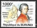 Stamps Burundi -  1273 - Mozart