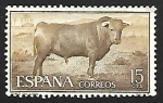 Stamps : Europe : Spain :  Fiesta nacional de Tauromaquia - Toro de lidia