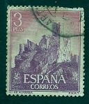 Stamps Spain -  Castillo de Almansa